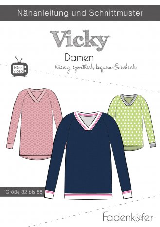 fadenkäfer Damen Pullover Vicky Gr. 32-58 