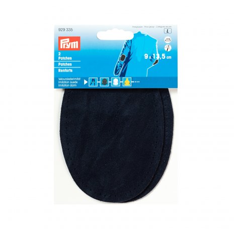 Prym Patches Velourslederimitat (bügeln) 9 x 13,5 cm marine 