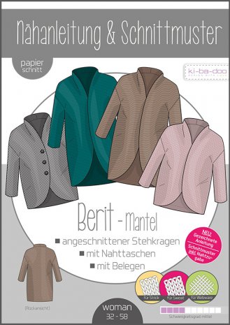 ki-ba-doo Damen Mantel Berit Gr. 32-58 