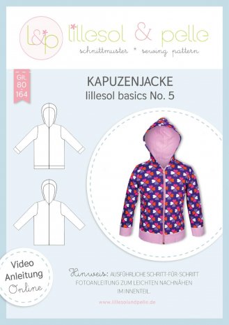 lillesol Kinder Kapuzenjacke No.5 Gr. 80-164 