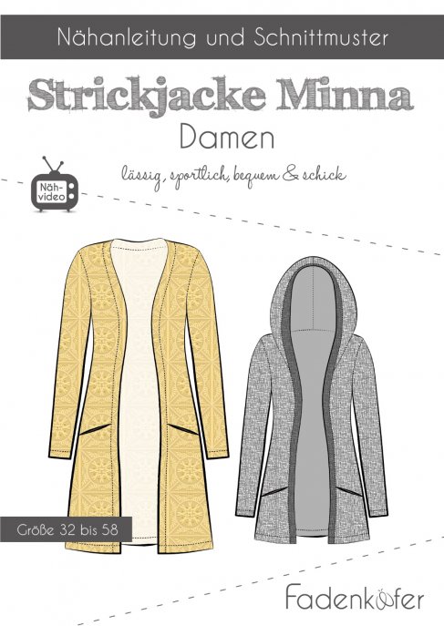 fadenkäfer Damen Strickjacke Minna Gr. 32-58 