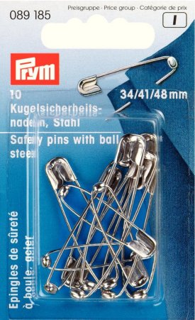 Prym Kugel-Sicherheitsnadeln ST 34/41/48 mm silberfarbig 