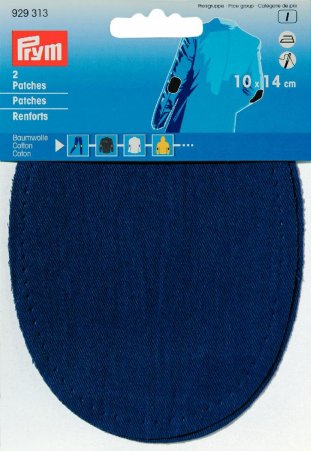Prym Patches CO (bügeln) 10 x 14 cm blau   NML 