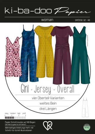 ki-ba-doo Damen Jerseyoverall Gini Gr. 32-48 