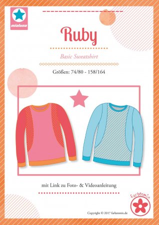 farbenmix Kinder Ruby Gr. 74/80-158/164 